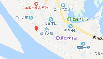 黃岡電子學(xué)校位置地圖