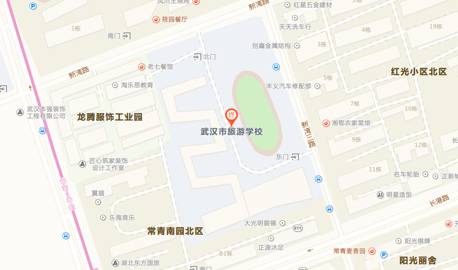 學(xué)校位置地圖