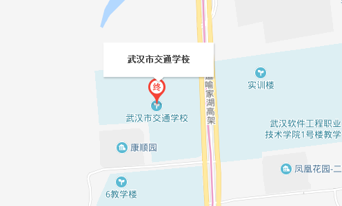 武漢市交通學(xué)校位置地圖