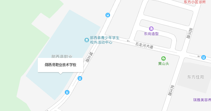 鄖西縣職業(yè)技術(shù)學(xué)校地圖位置