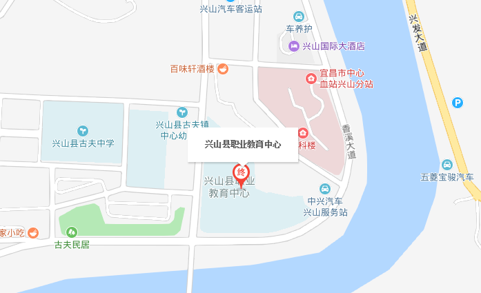 興山縣職業(yè)教育中心位置地圖