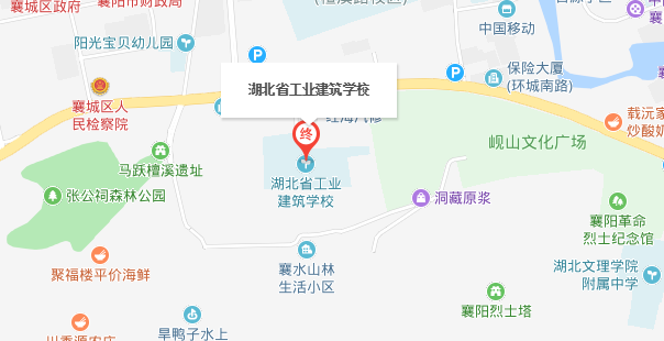 湖北省工業(yè)建筑學(xué)校位置地圖