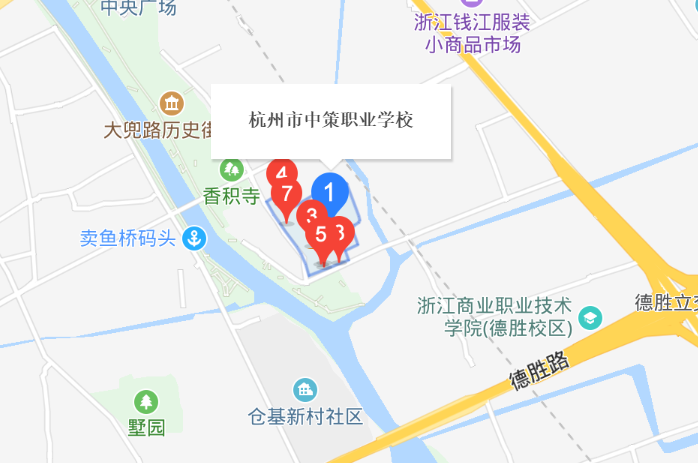 杭州市中策職業(yè)學(xué)校地址、校園在哪里