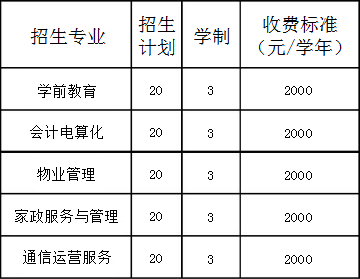 安平集團職業(yè)中專招生計劃